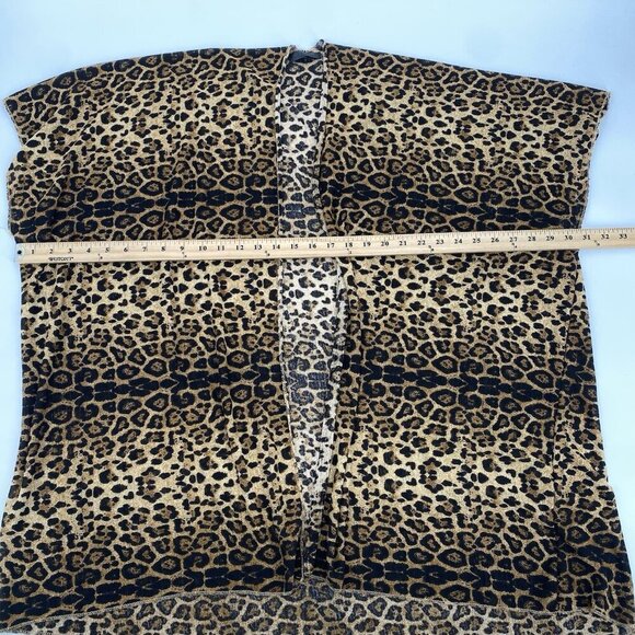 Janice Apparel Animal Print Kimono Duster One Size Open Front Leopard Beach - Picture 6 of 8